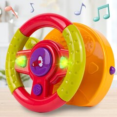 Interaktyvus lavinamasis automobilio vairas su šviesa ir garsu kaina ir informacija | Žaislai kūdikiams | pigu.lt