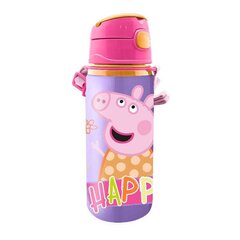 Water bottle 500ml Peppa Pig PP17065 KiDS Licensing цена и информация | Стаканы, фужеры, кувшины | pigu.lt