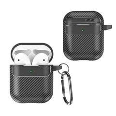 Carbon case for Airpods Pro 2 black цена и информация | Аксессуары для наушников | pigu.lt