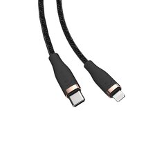 Devia cable Star EC418 PD USB-C – Lightning 1,5 m 27W 3A black цена и информация | Кабели для телефонов | pigu.lt