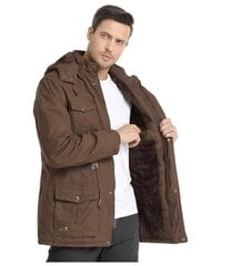 Мужская куртка CHEXPEL, коричневая цена и информация | Мужские куртки | pigu.lt