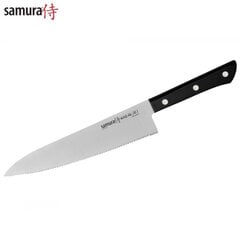 Samura Harakiri Serrated Кухонный нож Шефповара 208mm из AUS 8 японской стали 58 HRC цена и информация | Кухонная утварь | pigu.lt