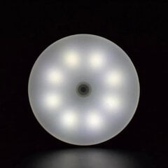 Elight W3 Настенный Led 1W ночной светильник с батарейкой 6000K с сэнсором движения / сумерков USB-C Белый цена и информация | Люстры | pigu.lt