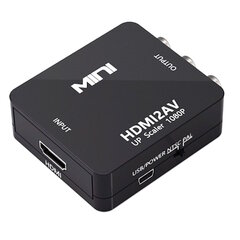 iLike HD6 Mini Skaitmeninis į analoginį keitiklį HDMI įėjimas į 3RCA išėjimas Mini USB įkraunamas Juodas (OEM) kaina ir informacija | Adapteriai, USB šakotuvai | pigu.lt