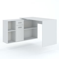 Kampinis biuro stalas GO, baltas kaina ir informacija | Kompiuteriniai, rašomieji stalai | pigu.lt