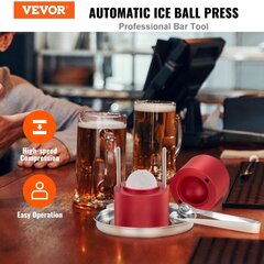 Vevor ledo kamuoliukų presas, raudonas kaina ir informacija | Virtuvės įrankiai | pigu.lt