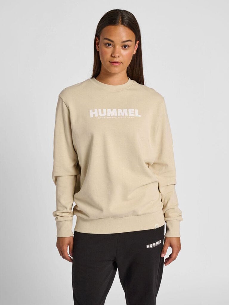 Hummel džemperis unisex, smėlio spalvos цена и информация | Džemperiai vyrams | pigu.lt