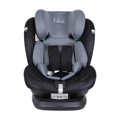 Automobilio sėdynė Kikid Premium 40-150cm i-Size 360 ISOFIX R129, juoda-pilka kaina ir informacija | Autokėdutės | pigu.lt