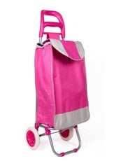 Pirkinių vežimėlis ant ratukų, rožinis kaina ir informacija | Pirkinių krepšiai | pigu.lt