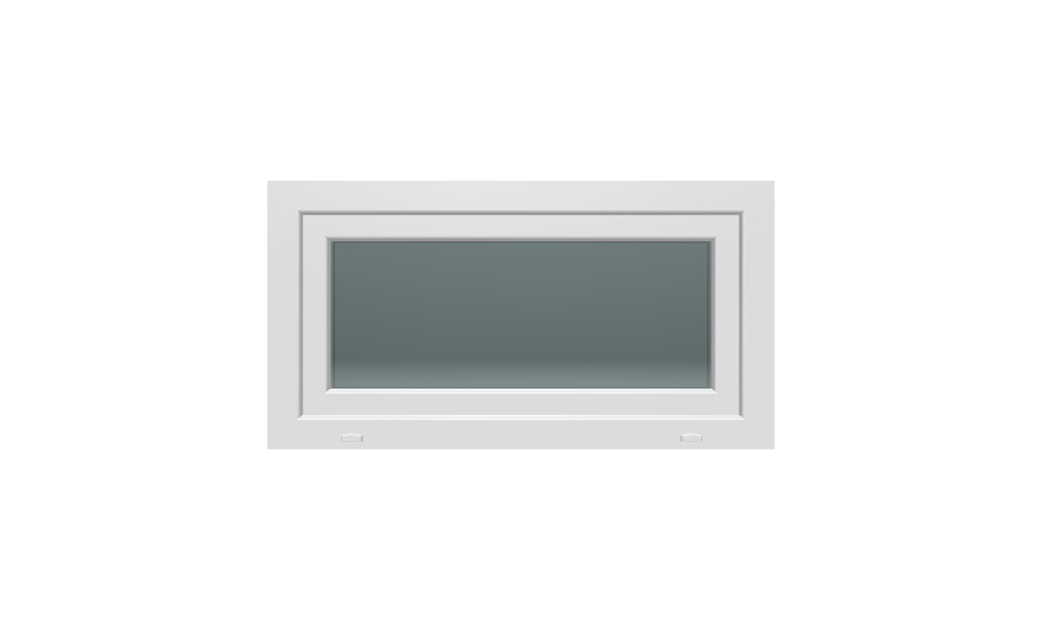 Atidaromas PVC langas Arutech Best Windows, 1000*530, baltas kaina ir informacija | Plastikiniai langai | pigu.lt