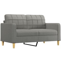 Dvivietė sofa vidaXL, pilka цена и информация | Диваны | pigu.lt