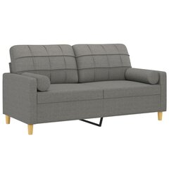 Dvivietė sofa vidaXL, pilka цена и информация | Диваны | pigu.lt