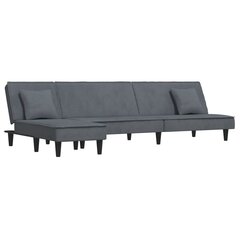 Sofa-lova vidaXL, pilka kaina ir informacija | Sofos | pigu.lt