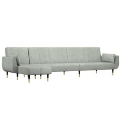 Sofa-lova vidaXL, pilka цена и информация | Диваны | pigu.lt