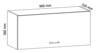 Шкафчик  Royal G60K, 40x60x32 см, белый цена и информация | Кухонные шкафчики | pigu.lt