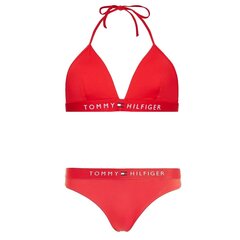Tommy Hilfiger maudymosi kostiumėlis moterims 8720643541396, raudonas kaina ir informacija | Maudymosi kostiumėliai | pigu.lt