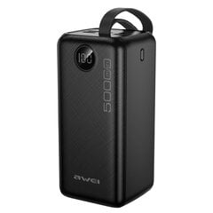 Išorinė baterija Power Bank Awei P36K 5V/2A 50000mAh juoda kaina ir informacija | Atsarginiai maitinimo šaltiniai (power bank) | pigu.lt