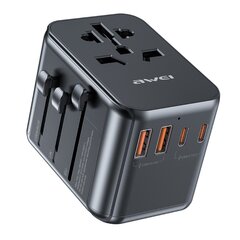 Universalus kelioninis įkroviklis Awei C-39 GaN 35W 2xUSB-A/3xUSB-C juodas kaina ir informacija | Krovikliai telefonams | pigu.lt