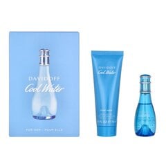 Rinkinys Davidoff Cool Water moterims: tualetinis vanduo EDT, 30 ml + kūno losjonas, 75 ml kaina ir informacija | Kvepalai moterims | pigu.lt