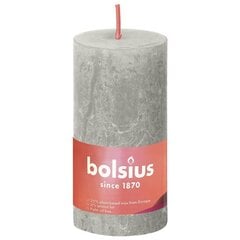 Bolsius žvakės shine 8vnt, pilkos cilindro formos цена и информация | Подсвечники, свечи | pigu.lt