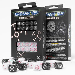 Crosshairs Compact D6 RPG kauliukų rinkinys (juoda ir perlo sp.) kaina ir informacija | Stalo žaidimai, galvosūkiai | pigu.lt