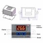 Termostatas XH-W3001 matavimo diapazonas nuo -50°C iki 110°C - 110-220VAC kaina ir informacija | Elektros jungikliai, rozetės | pigu.lt