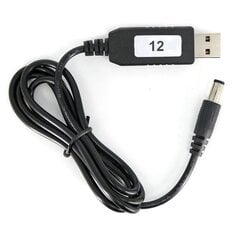 12V maitinimo laidas iš USB kištuko 5V iki 12V - DC 3.5/1.4mm kaina ir informacija | Maitinimo šaltiniai | pigu.lt