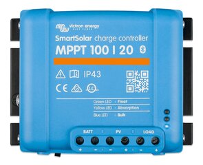 Victron Energy SmartSolar MPPT 100/20 įkrovimo valdiklis kaina ir informacija | Valdikliai | pigu.lt