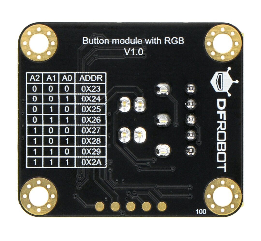 LED mygtukas DFRobot DFR0991 kaina ir informacija | Elektros jungikliai, rozetės | pigu.lt