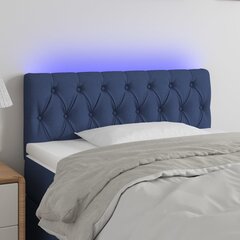 Galvūgalis su led, mėlynas, 90x7x78/88cm цена и информация | Кровати | pigu.lt