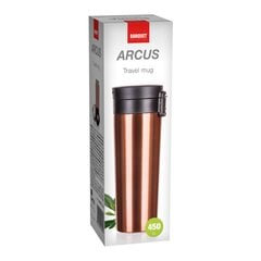 Termosinis puodelis Arcus 450 ml, rudas kaina ir informacija | Termosai, termopuodeliai | pigu.lt