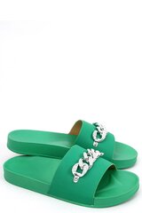 Flip-flops Inello, green M994322 цена и информация | Женские тапочки | pigu.lt