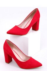 Block heel pumps Inello, red M1020210 цена и информация | Женские туфли | pigu.lt