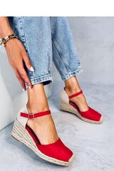 Espadrilės moterims Inello M1069625, raudonos цена и информация | Женские туфли | pigu.lt