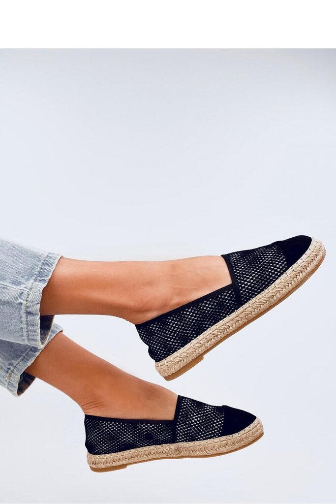 Espadrilės moterims Inello M1130116, juodos цена и информация | Bateliai moterims  | pigu.lt