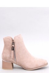 Aukštakulniai batai moterims Inello M1098517, smėlio spalvos kaina ir informacija | Aulinukai, ilgaauliai batai moterims | pigu.lt