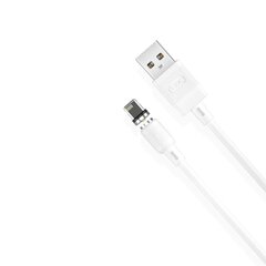 XO cable magnetic NB187 USB - Lightning 1,0 m 2,1A white цена и информация | Кабели для телефонов | pigu.lt