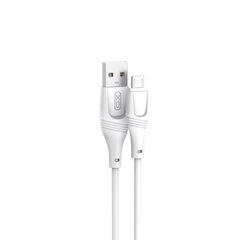 XO cable NB238 USB - microUSB 3,0 m 2A white цена и информация | Кабели для телефонов | pigu.lt