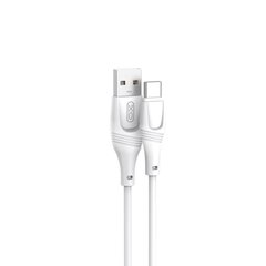 XO cable NB238 USB - USB-C 3,0 m 2A white цена и информация | Кабели для телефонов | pigu.lt