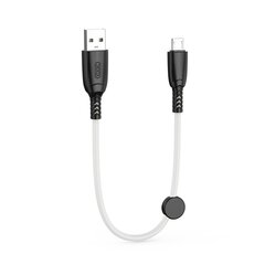 XO cable NB247 USB - microUSB 0,25 m 6A white цена и информация | Кабели для телефонов | pigu.lt