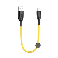 XO cable NB247 USB - microUSB 0,25 m 6A yellow цена и информация | Кабели для телефонов | pigu.lt