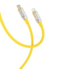 XO cable NB-Q252A USB-C - Lightning 1,0 m 27W yellow цена и информация | Кабели для телефонов | pigu.lt