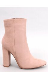 Aukštakulniai batai moterims Inello M1082668, smėlio spalvos kaina ir informacija | Aulinukai, ilgaauliai batai moterims | pigu.lt