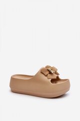 Flip-flops Step in style, brown M1140835 цена и информация | Женские тапочки | pigu.lt