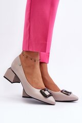 Heel pumps Step in style, grey M1131319 цена и информация | Женские туфли | pigu.lt