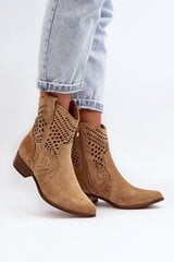 Heel boots Step in style, beige M1114659 цена и информация | Женские сапоги | pigu.lt