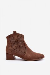 Heel boots Step in style, brown M1118830 цена и информация | Женские сапоги | pigu.lt