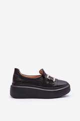 Low Shoes Step in style, black M1106575 цена и информация | Женские туфли | pigu.lt