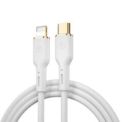 WIWU cable YQ01 USB-C - Lightning 30W 1,2m white цена и информация | Кабели для телефонов | pigu.lt