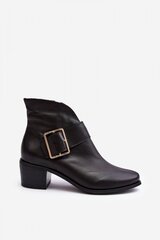 Heel boots Step in style, black M1108614 цена и информация | Женские сапоги | pigu.lt